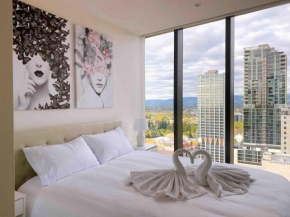 Queen Bed Luxury Parisian Paradise with Amazing City Views & Gym, Adelaide
